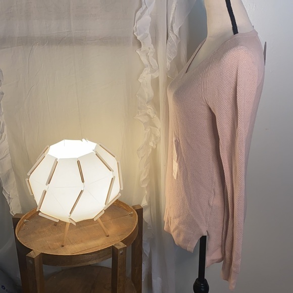 GAP New with Tags Waffle‎ Knit Pink Sweater Size XS - Picture 4 of 7